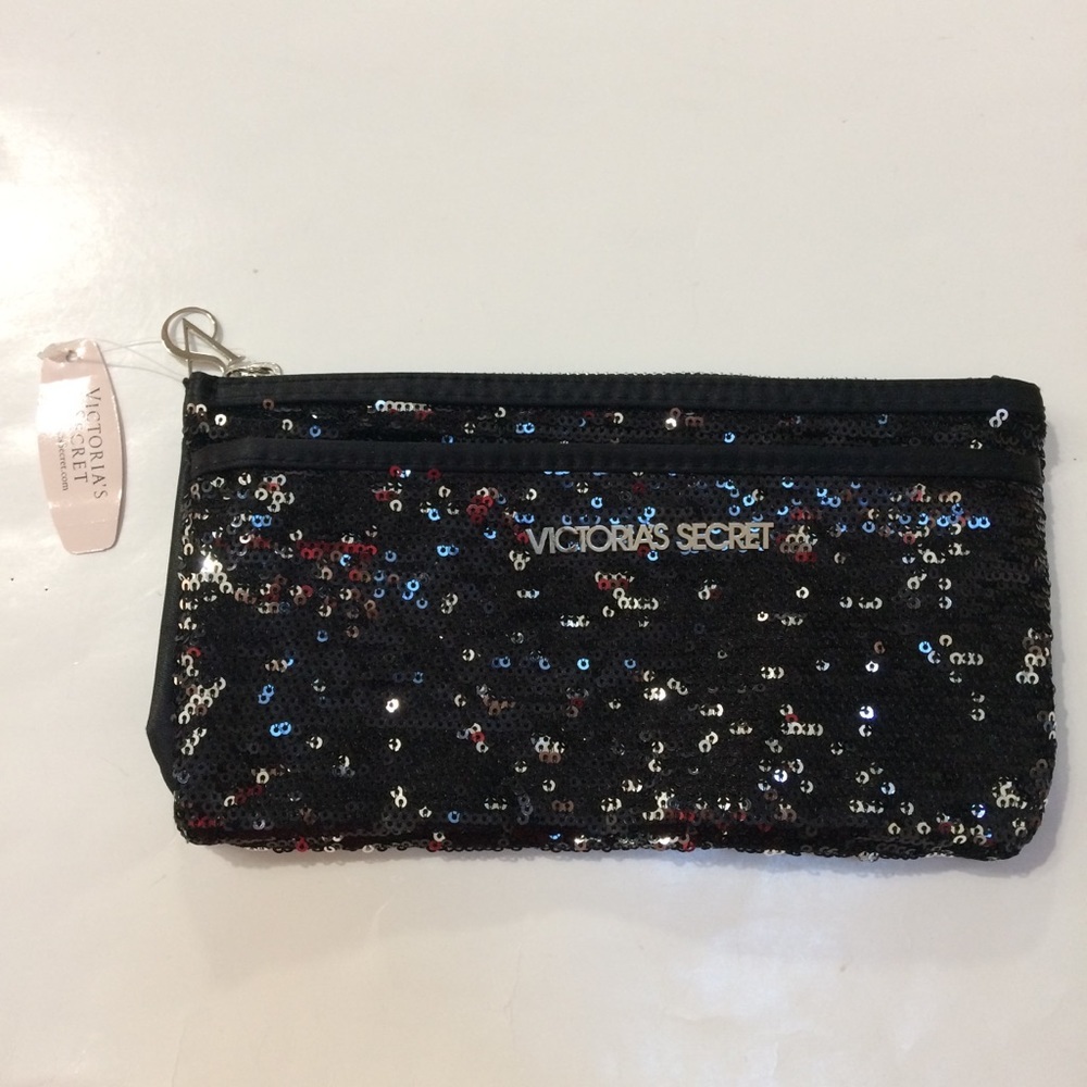 Victoria’s Secret Black Sequin Clutch